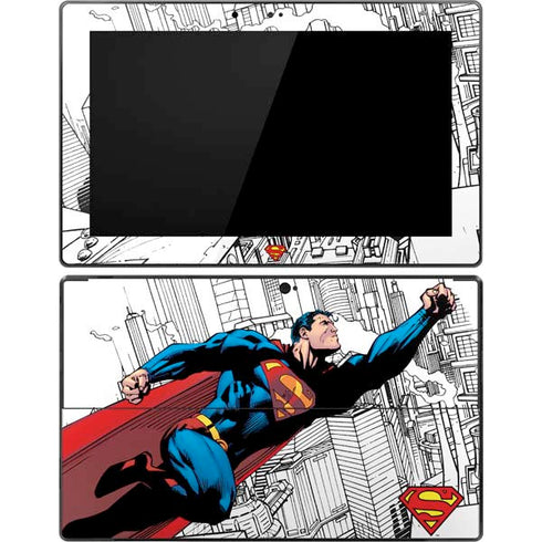 DC Comics Superman Super Speed Flying Over City Surface Pro Tablet Skin
